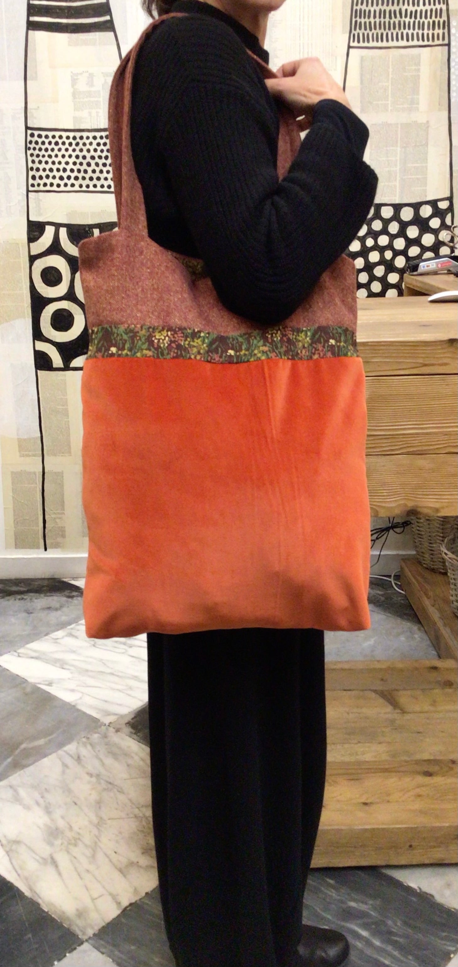 Shopper Patchwork Invernale